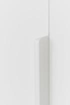Furnipart - Edge Straight - greb i Aluminium NCS 0500 - Mat hvid CC3x160mm